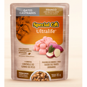 Sachê Special Cat para Gatos Castrados sabor Frango com Batata Doce